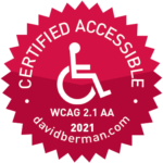 Certified accessible WCAG 2.1 davidberman.com